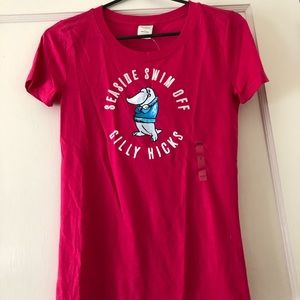 NWT Gilly Hicks character pink T-shirt size Small